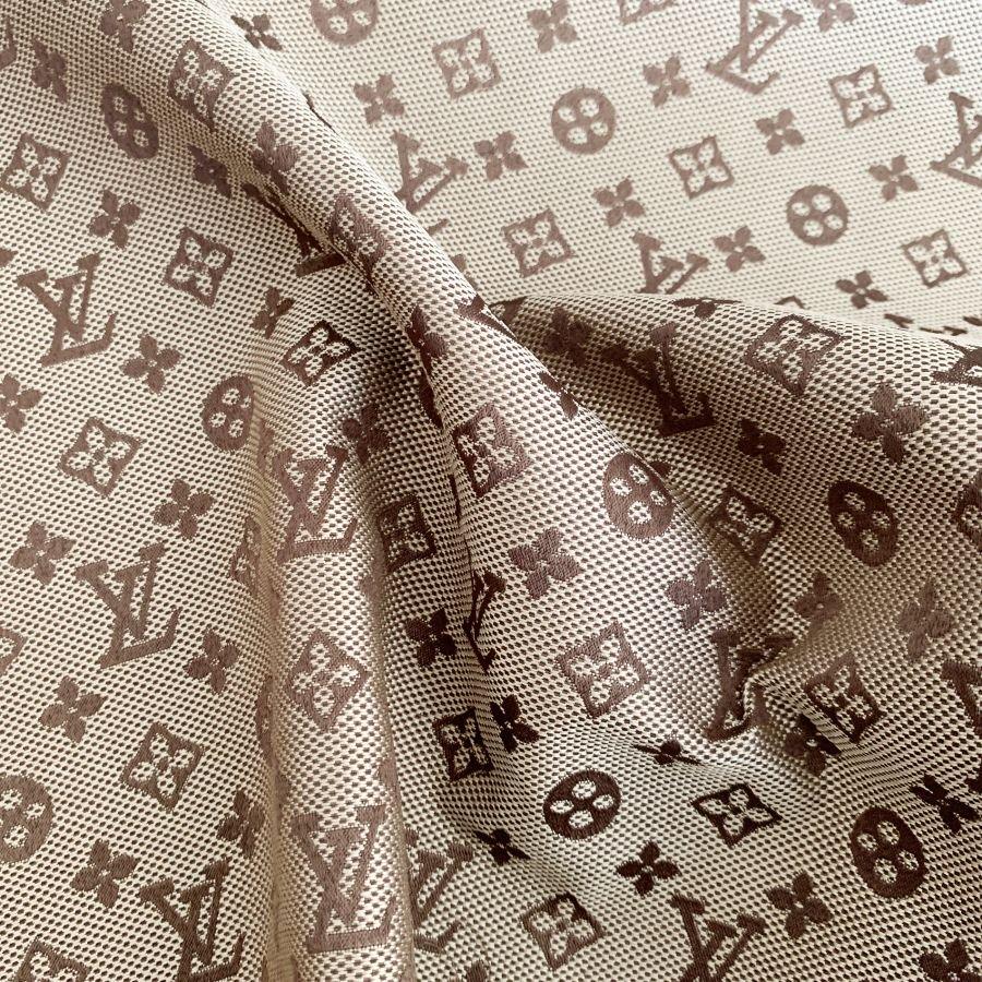 Brown LV Louis Vuitton Fabric